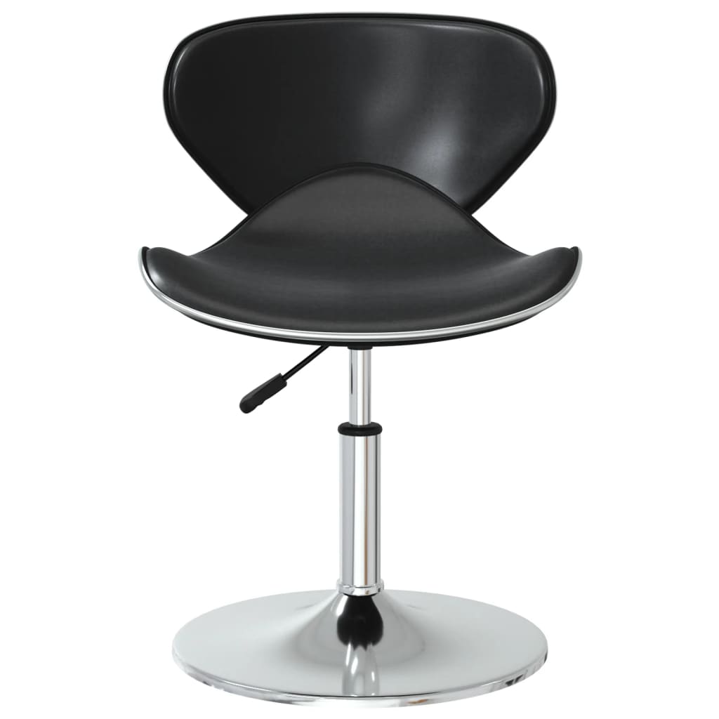 Scaune de bucatarie, 6 buc., piele ecologica, negru, model 10 — imaginea 5