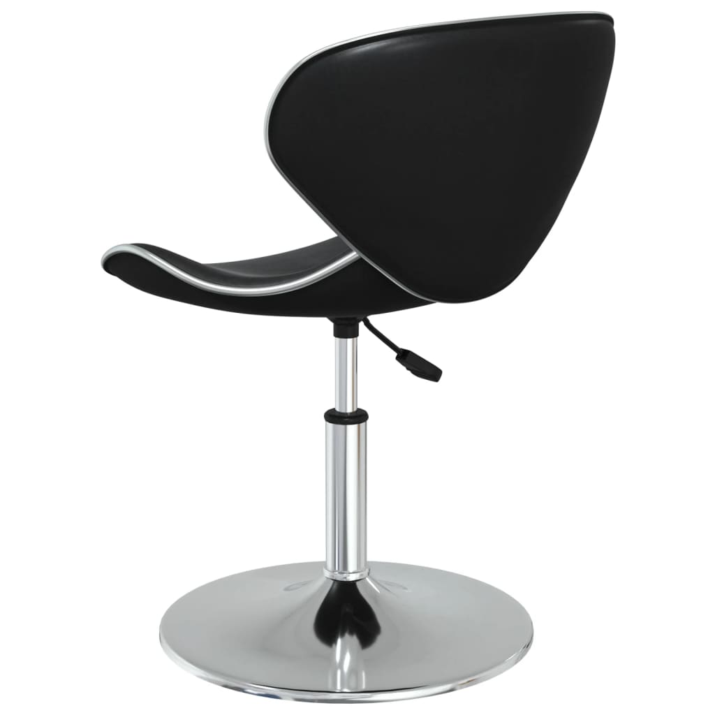 Scaune de bucatarie, 6 buc., piele ecologica, negru, model 10 — imaginea 9