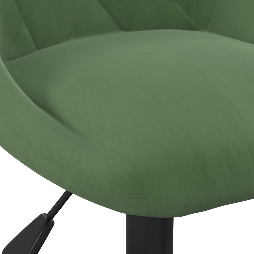 Scaune de masa pivotante, 4 buc., catifea, verde inchis, model 10 — imaginea 3
