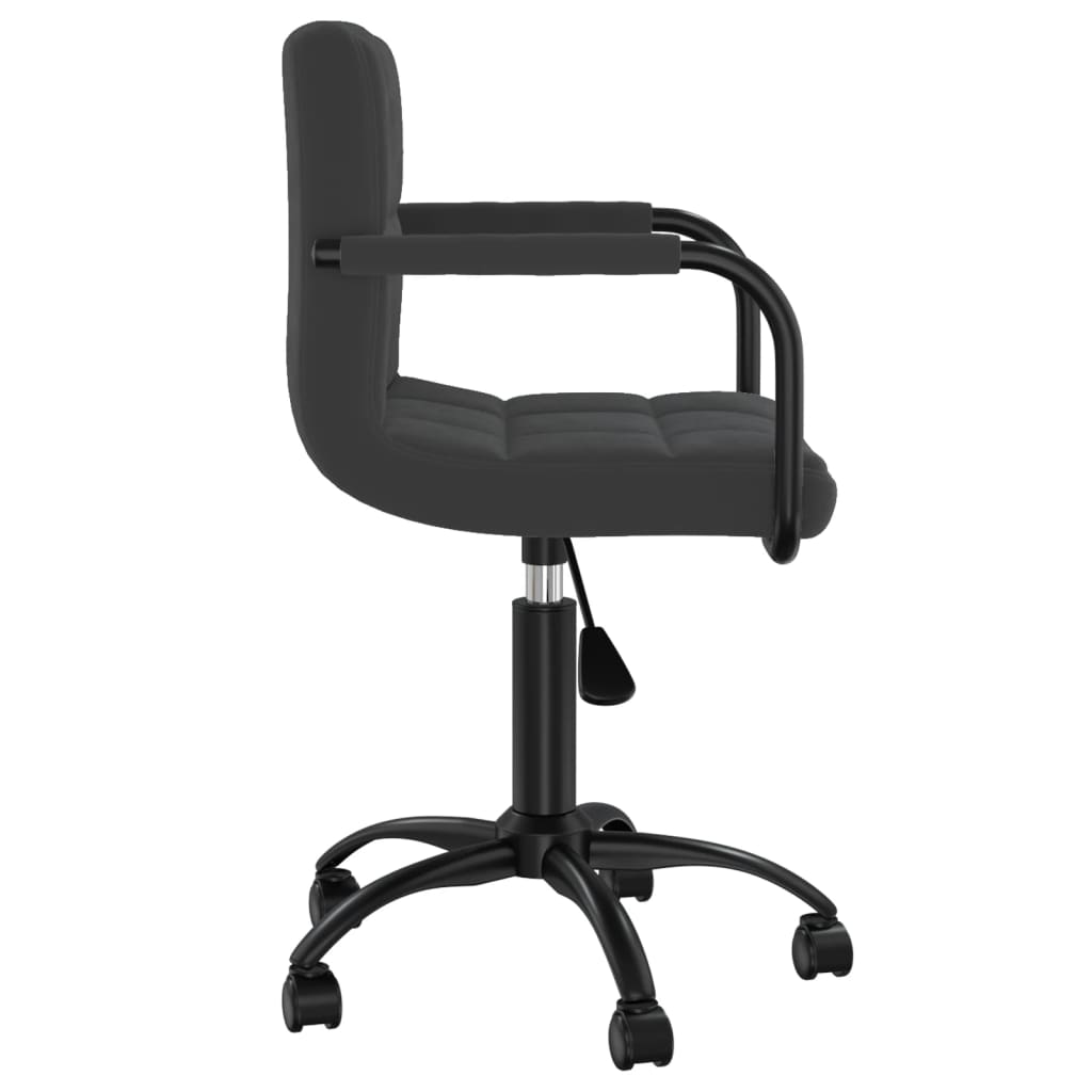 Scaune de masa pivotante, 4 buc., catifea, negru, model 4 — imaginea 2