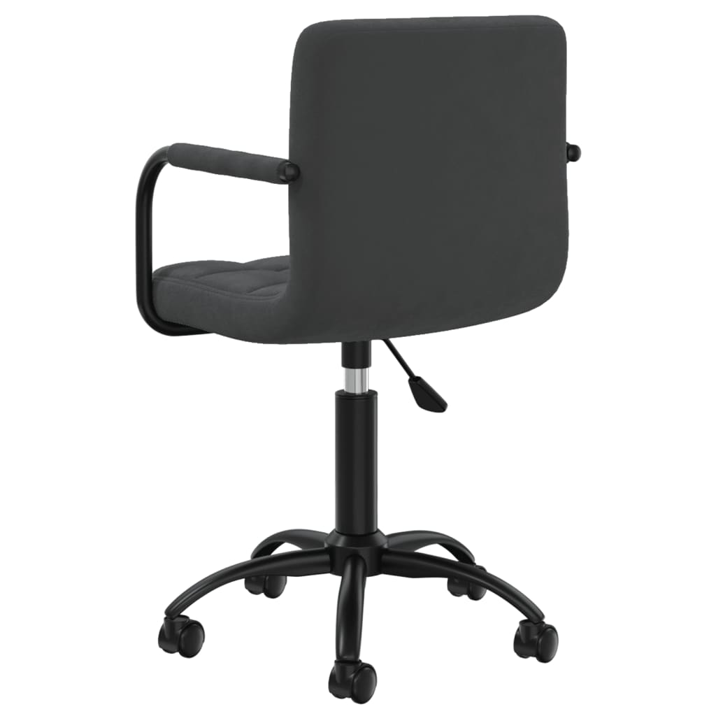 Scaune de masa pivotante, 4 buc., catifea, negru, model 4 — imaginea 6