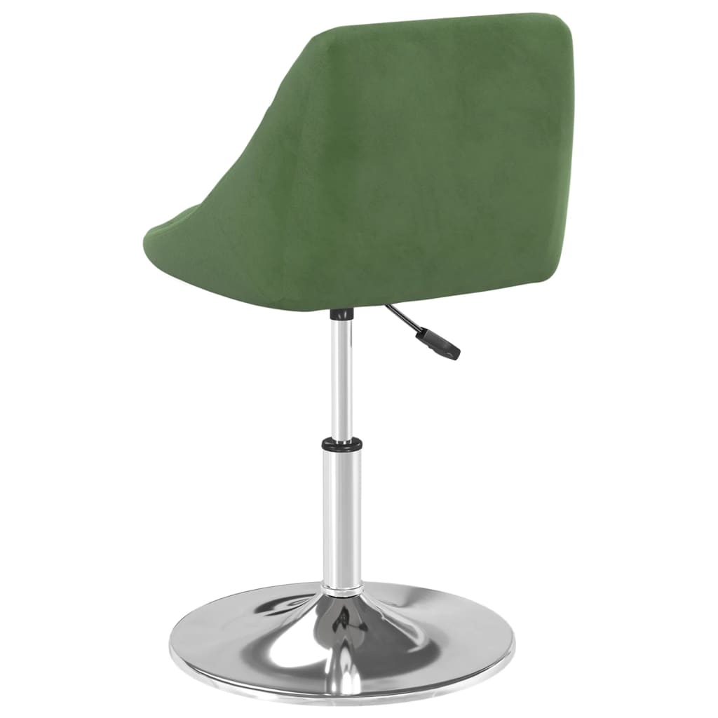 Scaune de masa pivotante, 6 buc., catifea, verde inchis, model 13 — imaginea 3