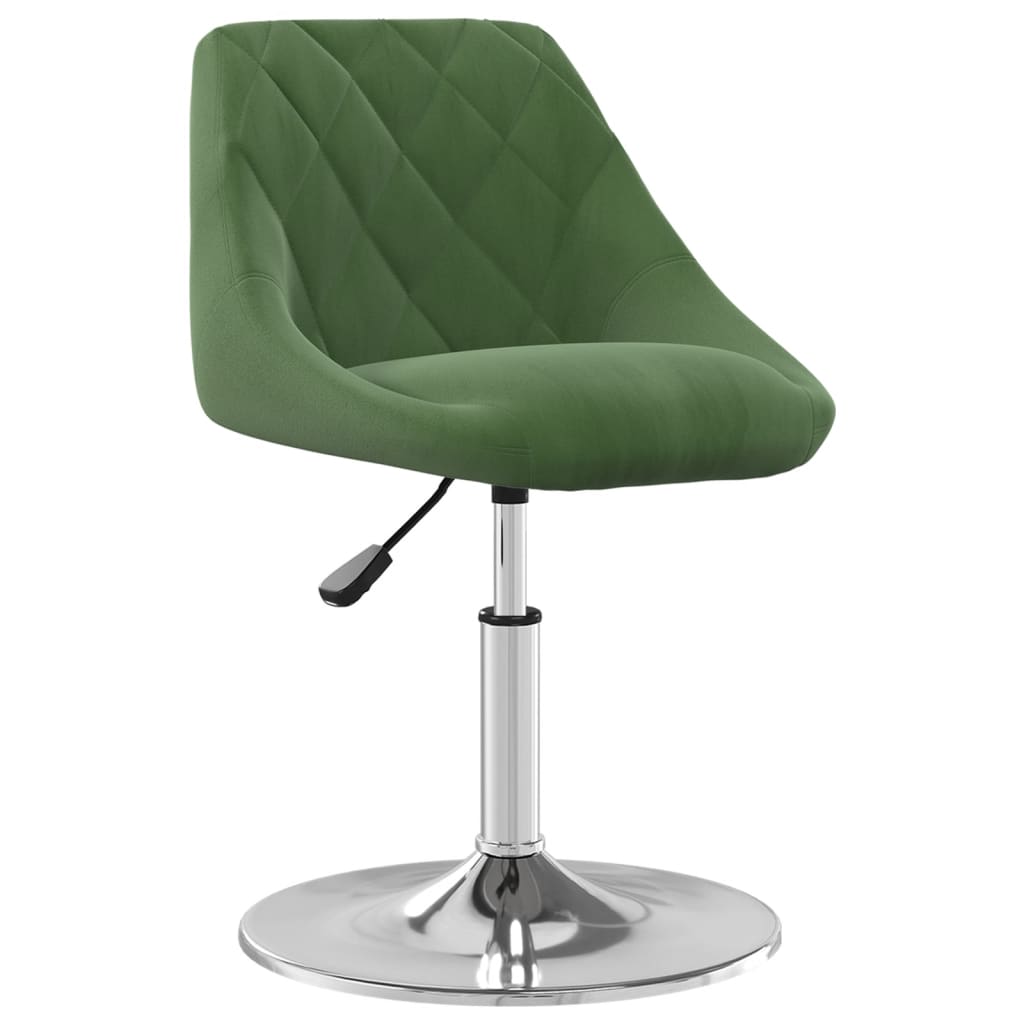 Scaune de masa pivotante, 6 buc., catifea, verde inchis, model 13 — imaginea 4