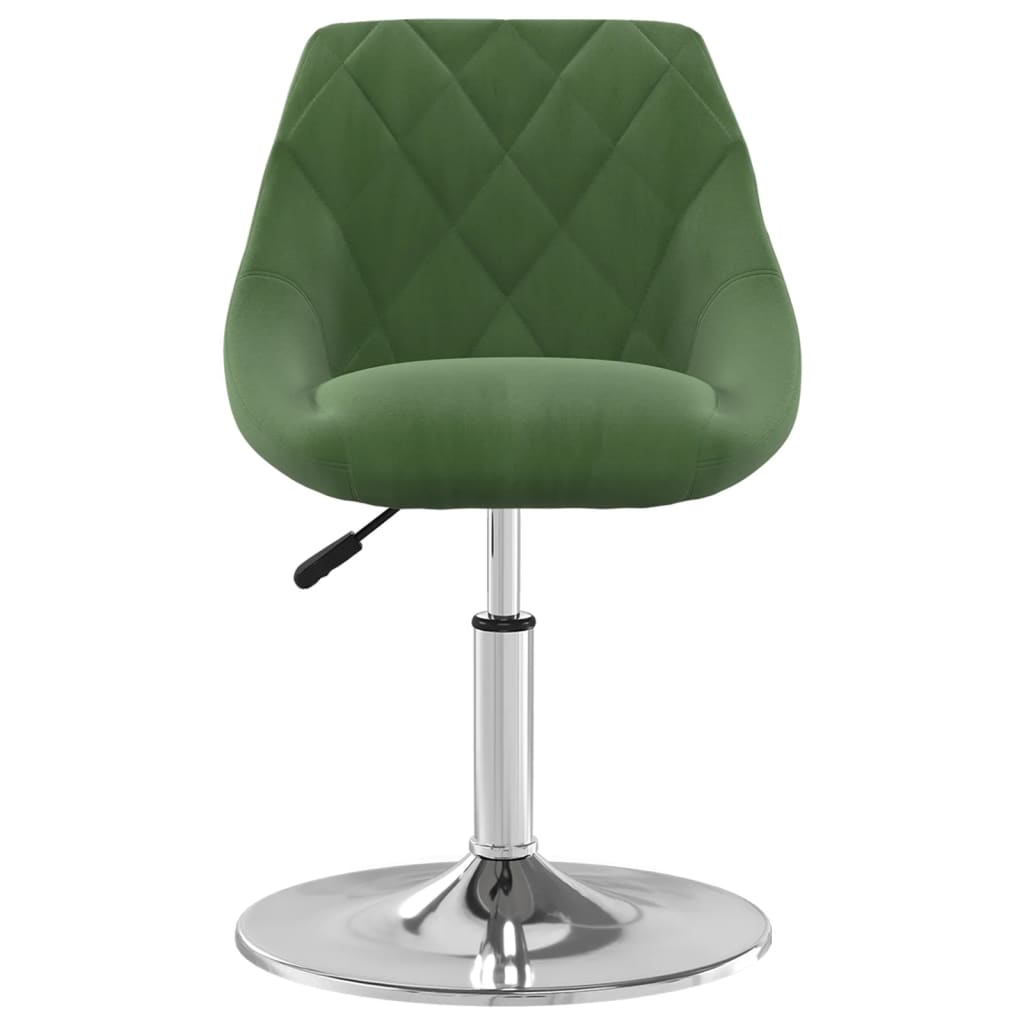Scaune de masa pivotante, 6 buc., catifea, verde inchis, model 13 — imaginea 5