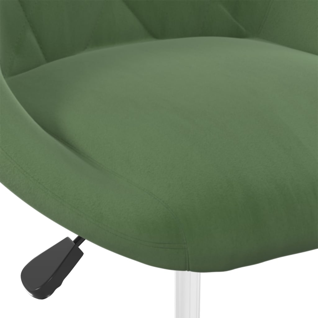 Scaune de masa pivotante, 6 buc., catifea, verde inchis, model 13 — imaginea 6