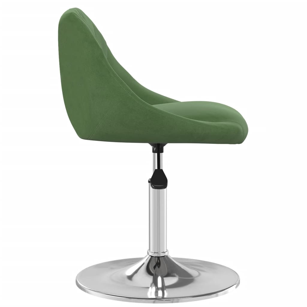 Scaune de masa pivotante, 6 buc., catifea, verde inchis, model 13 — imaginea 7