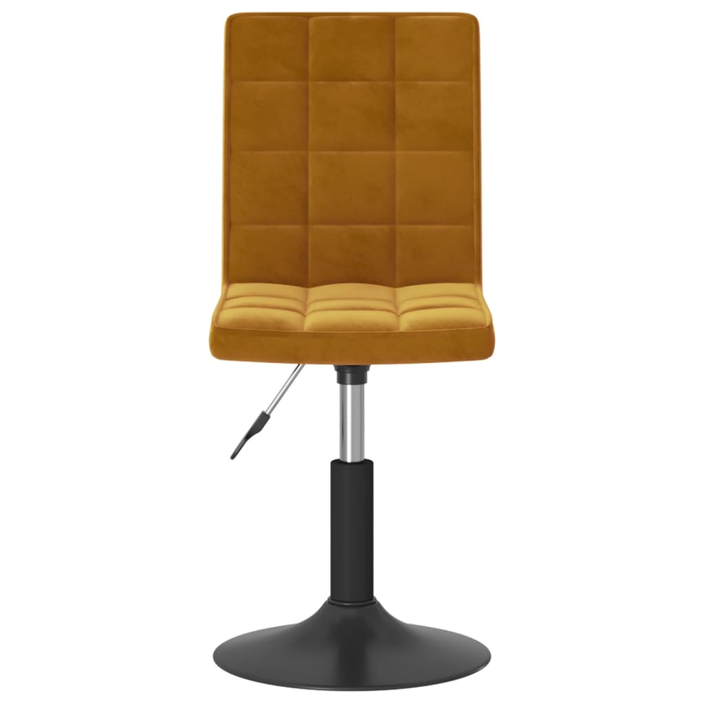 Scaune de masa pivotante, 6 buc., catifea, maro, model 3 — imaginea 2