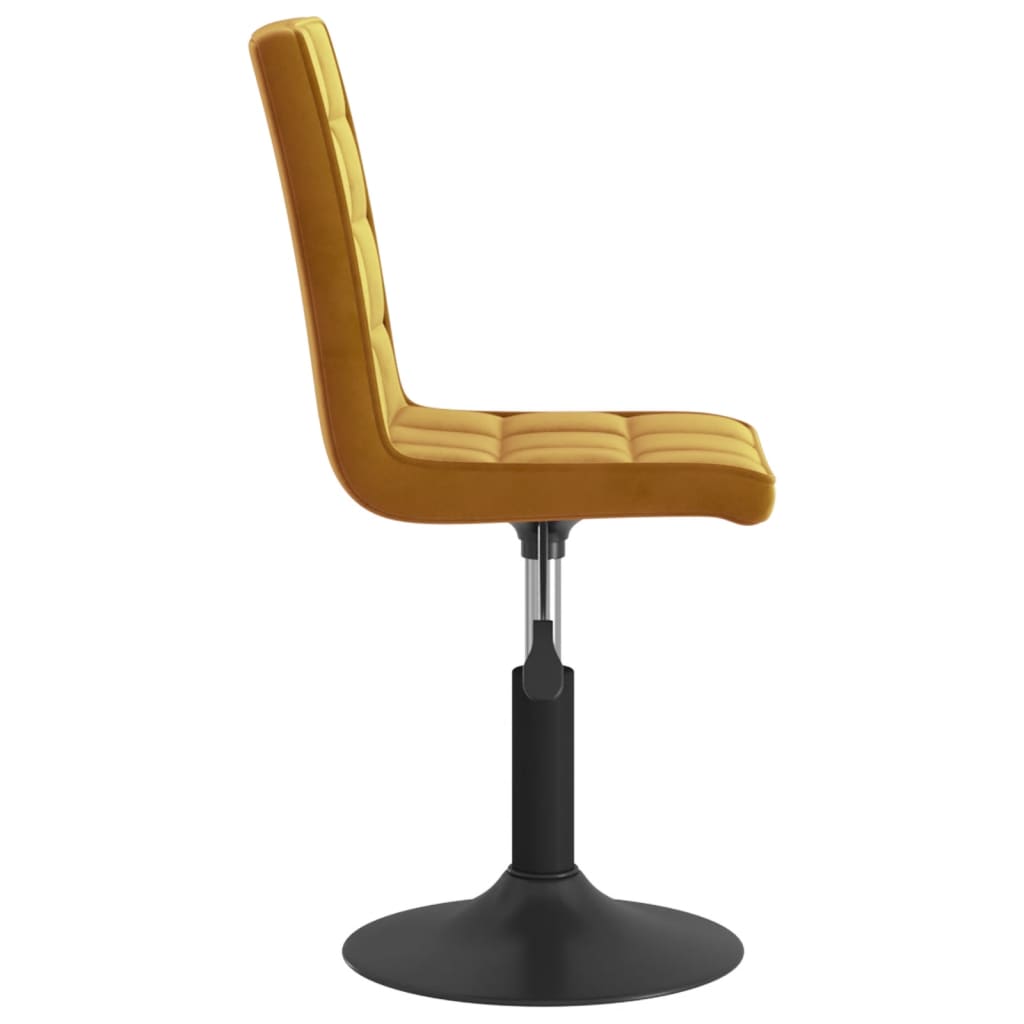 Scaune de masa pivotante, 6 buc., catifea, maro, model 3 — imaginea 6