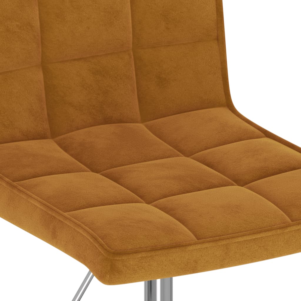 Scaune de masa pivotante, 6 buc., catifea, maro, model 3 — imaginea 9