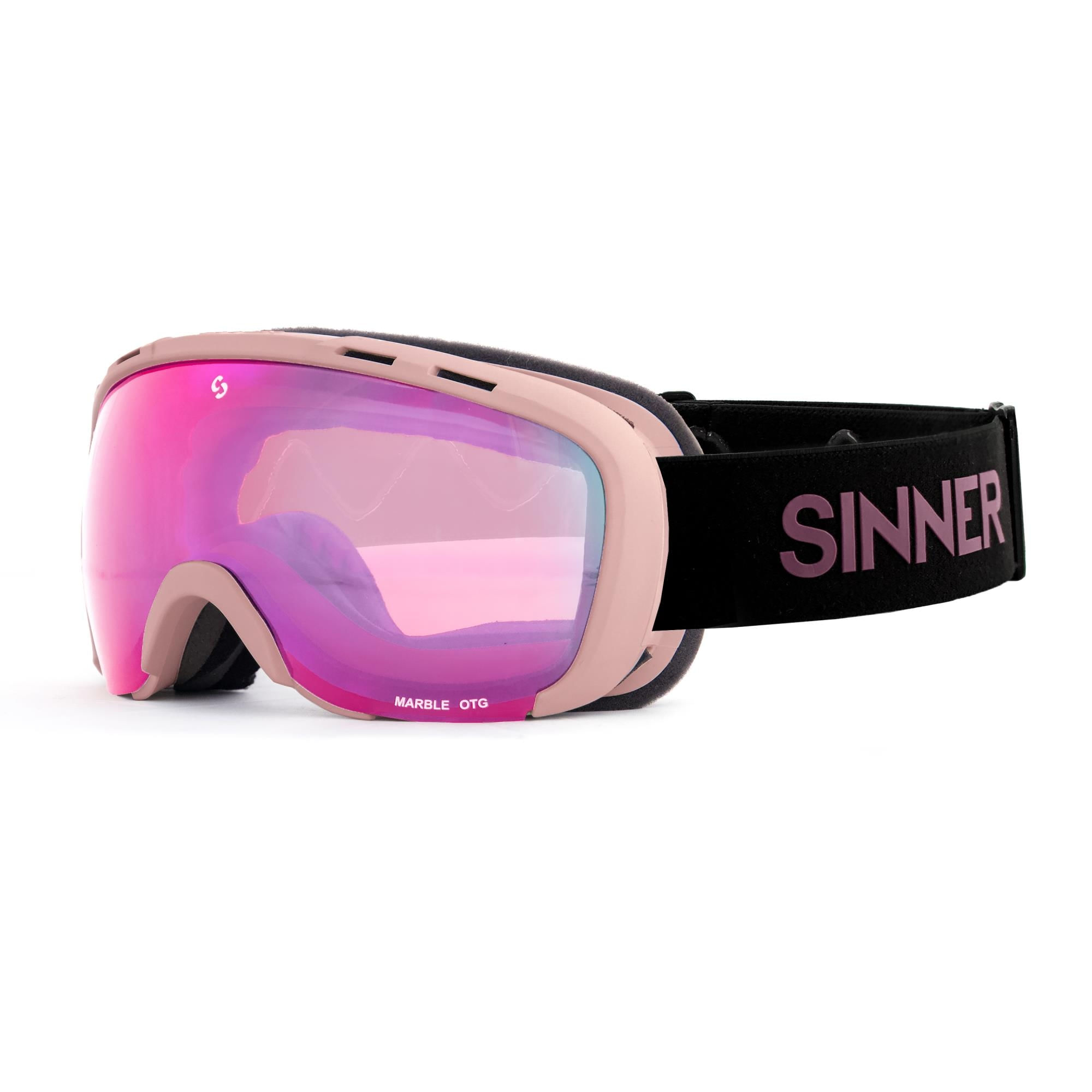 Ochelari Ski/Snowboard Sinner Marble OTG, roz