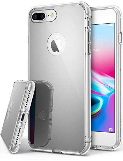 Husa MyStyle Elegance Luxury, Apple iPhone 8 Plus, tip oglinda, argintiu