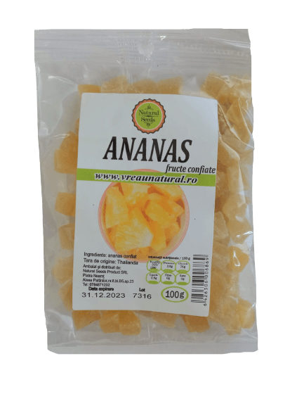 Ananas confiat, 100 g