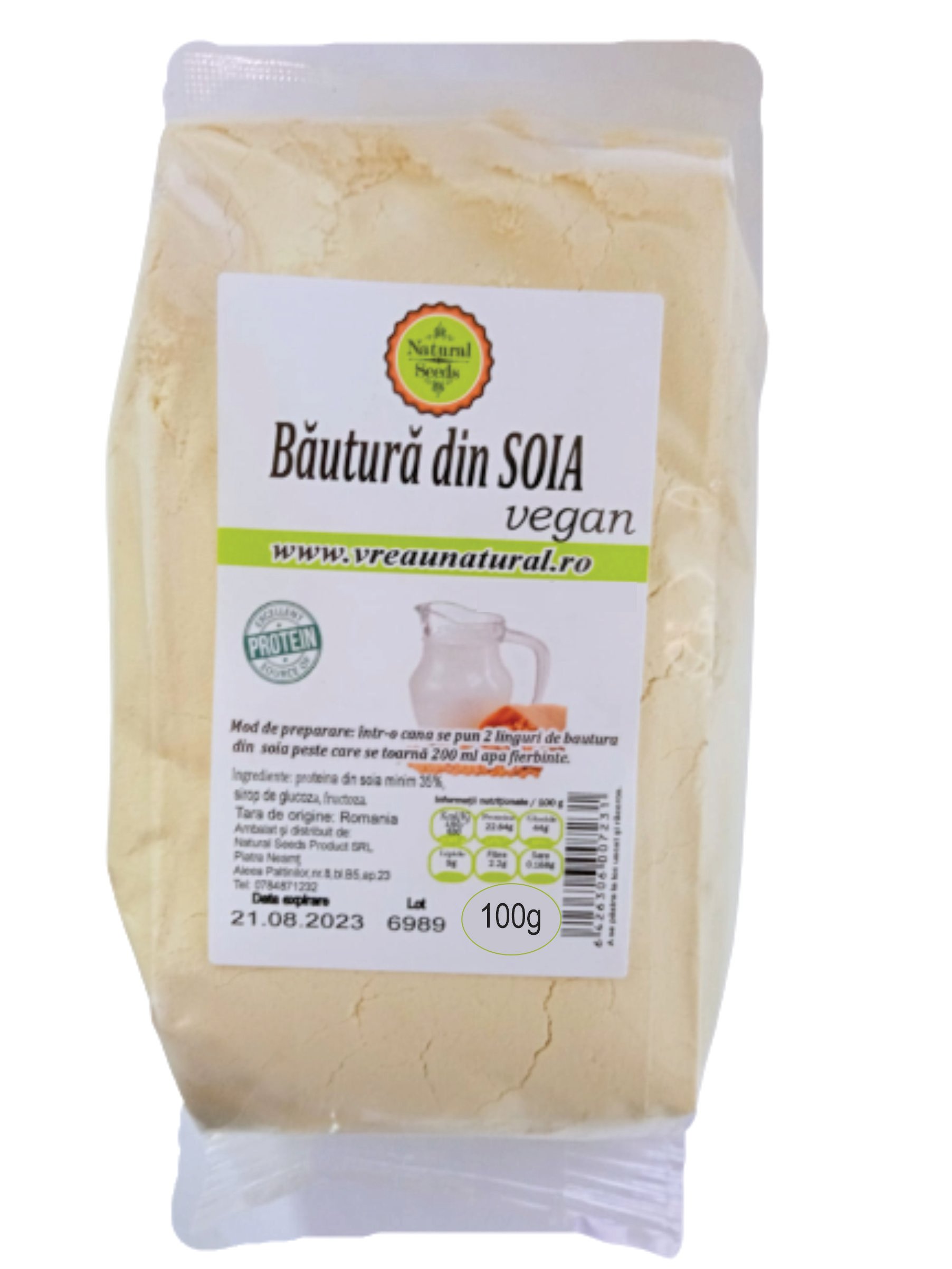 Bautura instant din soia, Natural Seeds Product