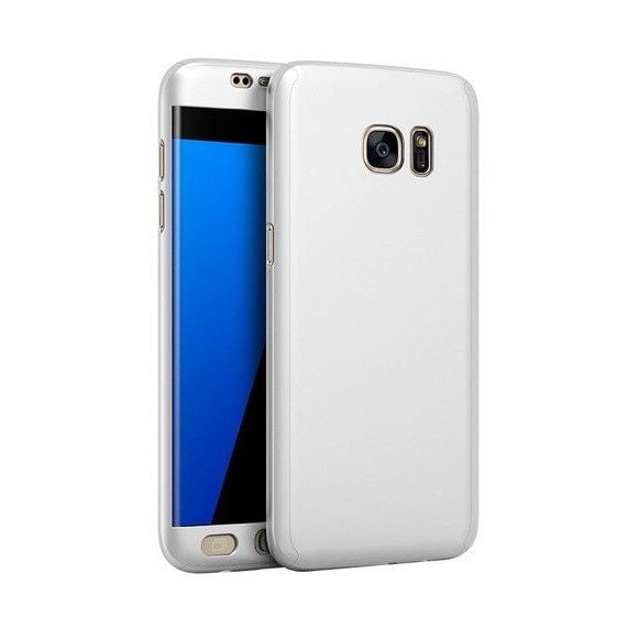 Husa MyStyle FullBody, Samsung Galaxy S7 Edge,folie gratis, argintiu