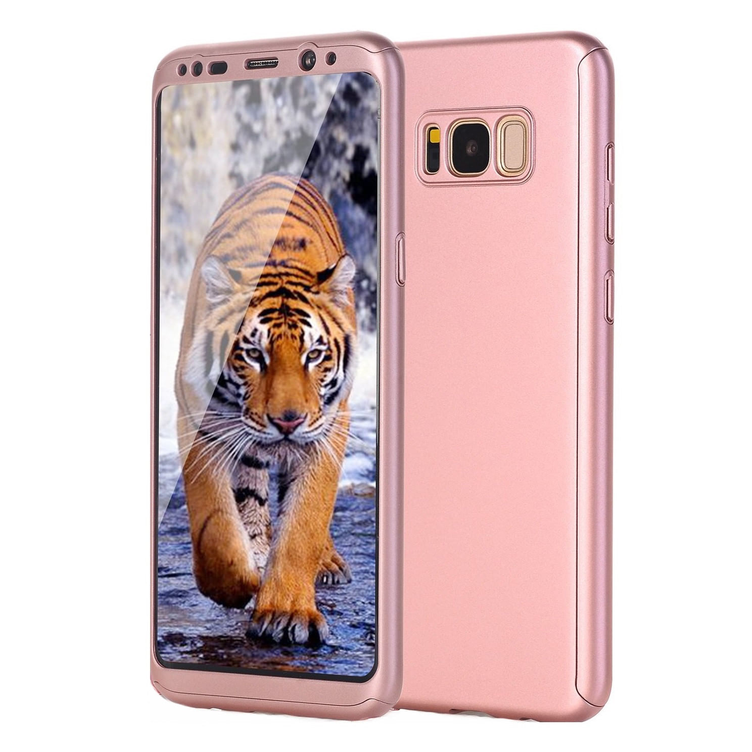 Husa FullBody, Samsung Galaxy S8, roz auriu