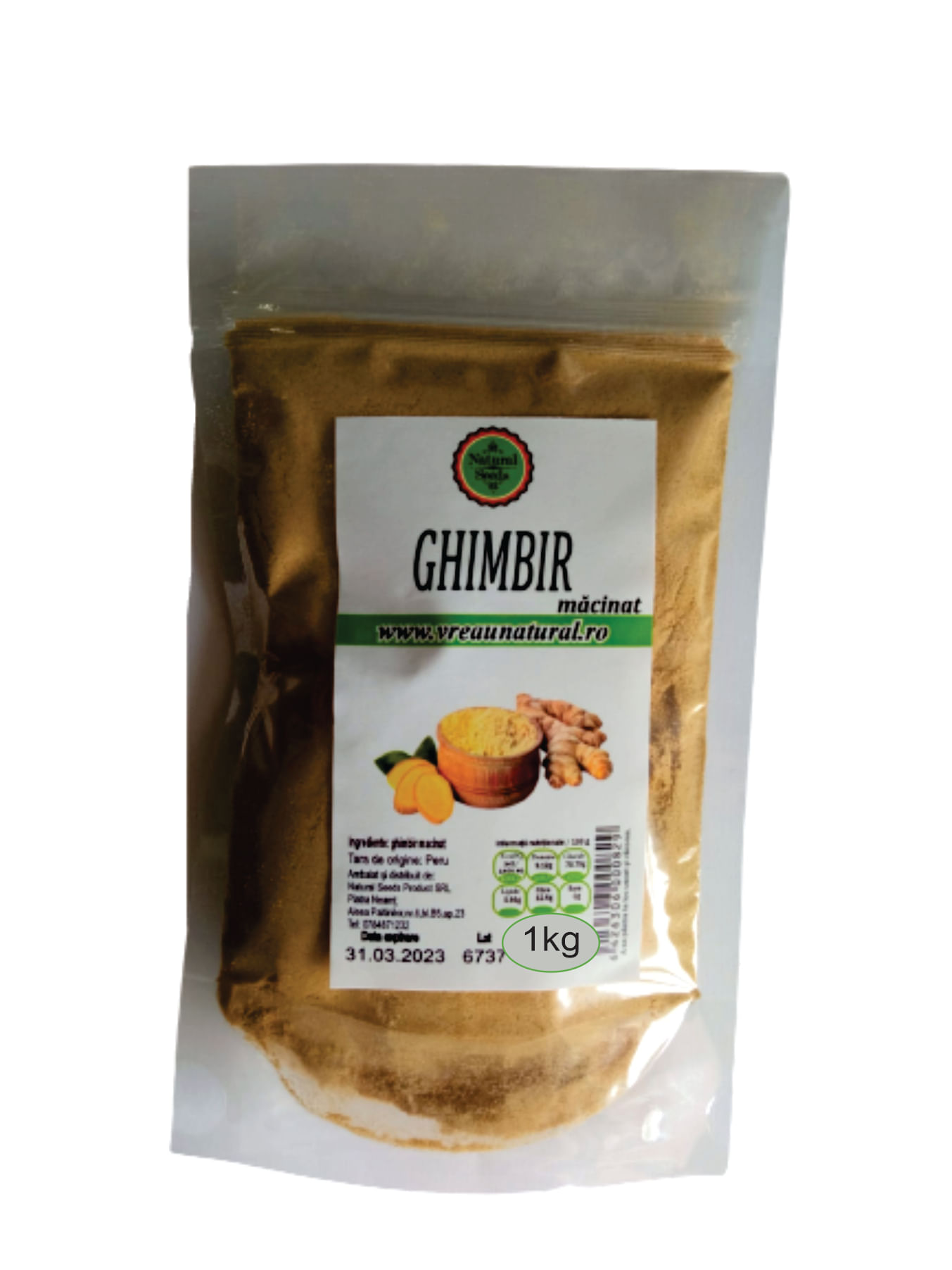 Ghimbir pudra 1 kg