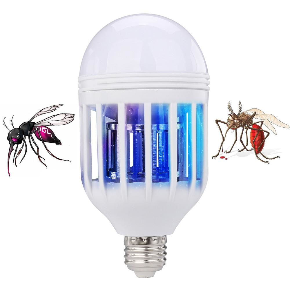 Bec LED anti Insecte, lumina alba, 15W , cu lampa UV impotriva insectelor - 2 | YEO