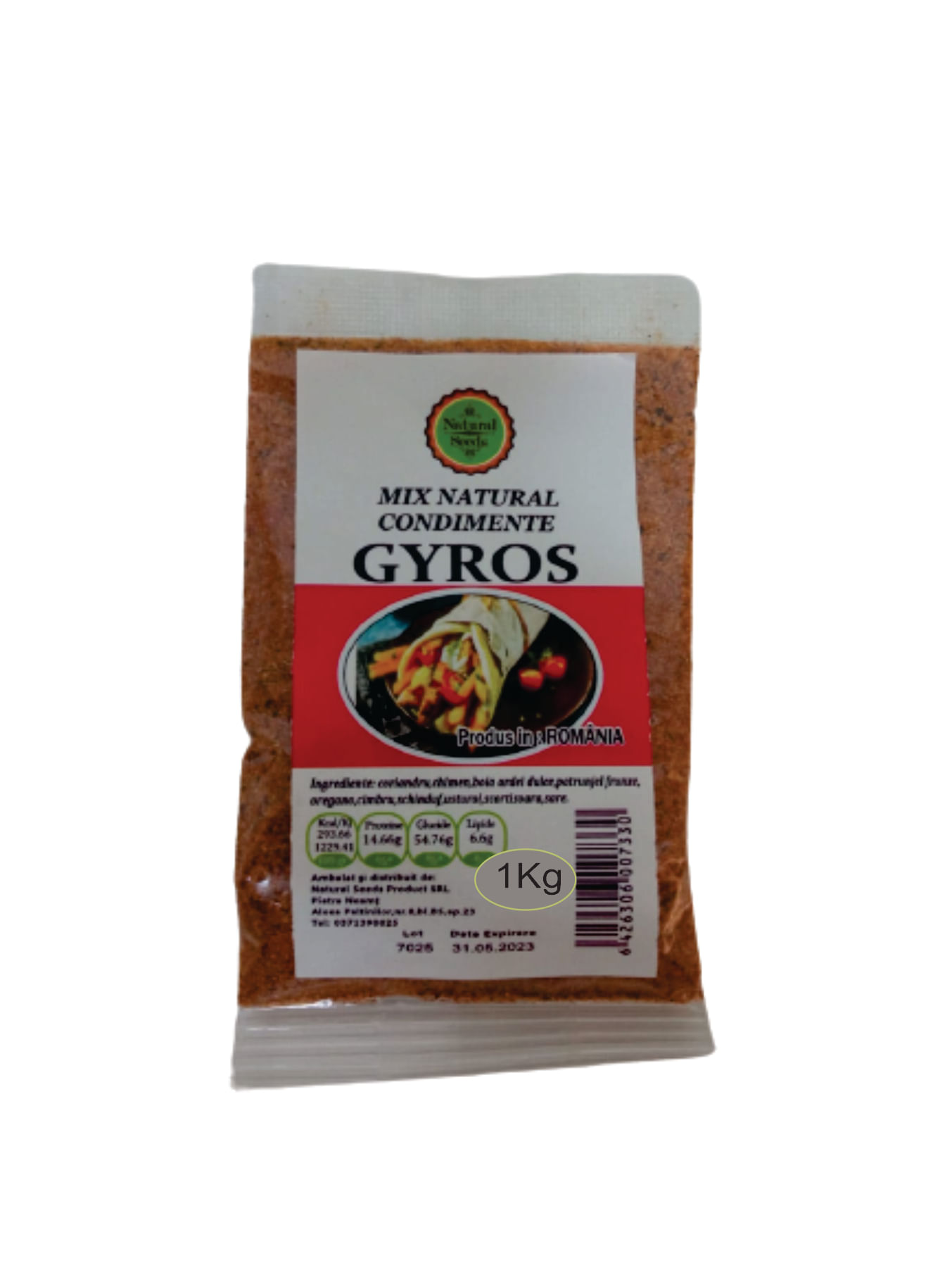 Mix natural condimente gyros plic, 40 g