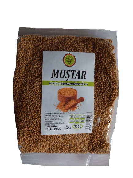Mustar alb boabe, Natural Seeds Product