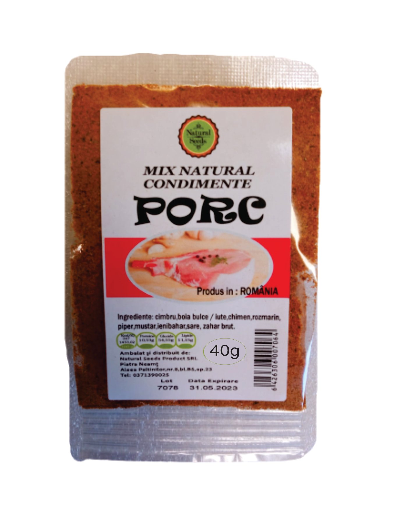Mix natural condimente carne de porc, Natural Seeds Product