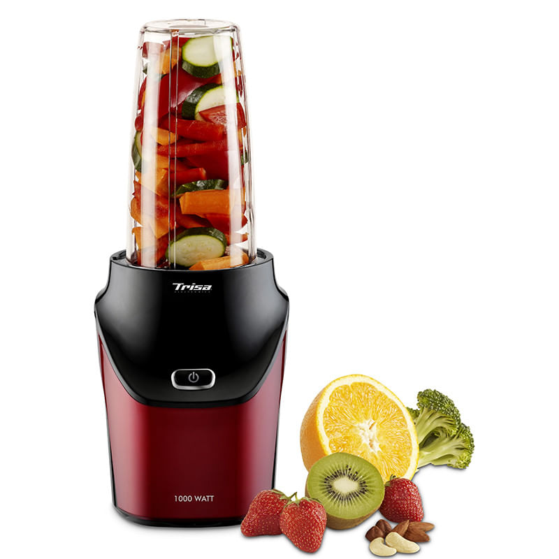 Blender, Trisa Energy Boost, 1000W, cutit cu 6 lame, 25.000 rot/min