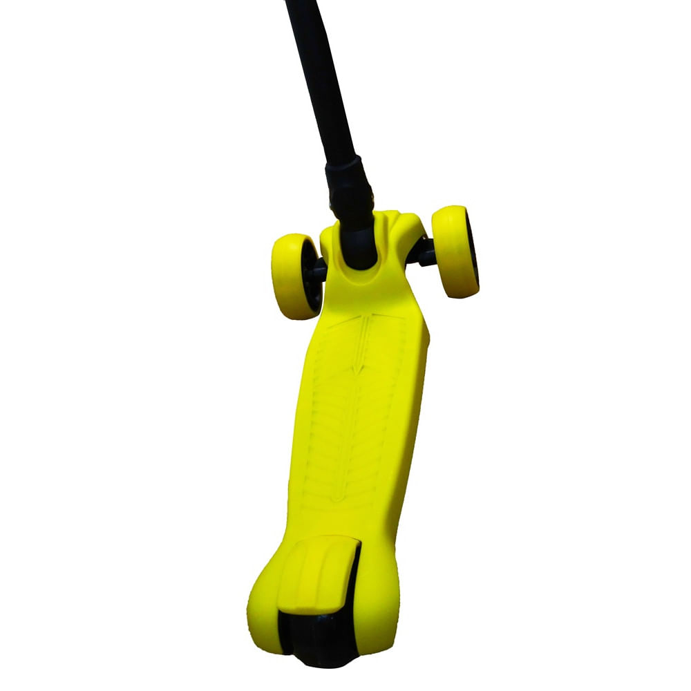 Trotineta scooter pentru copii, cu 3 roti, pliabila, galben - 3 | YEO