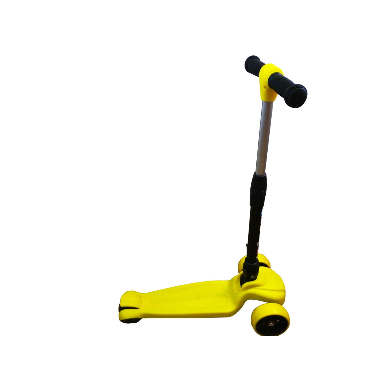 Trotineta scooter pentru copii, cu 3 roti, pliabila, galben - 1 | YEO