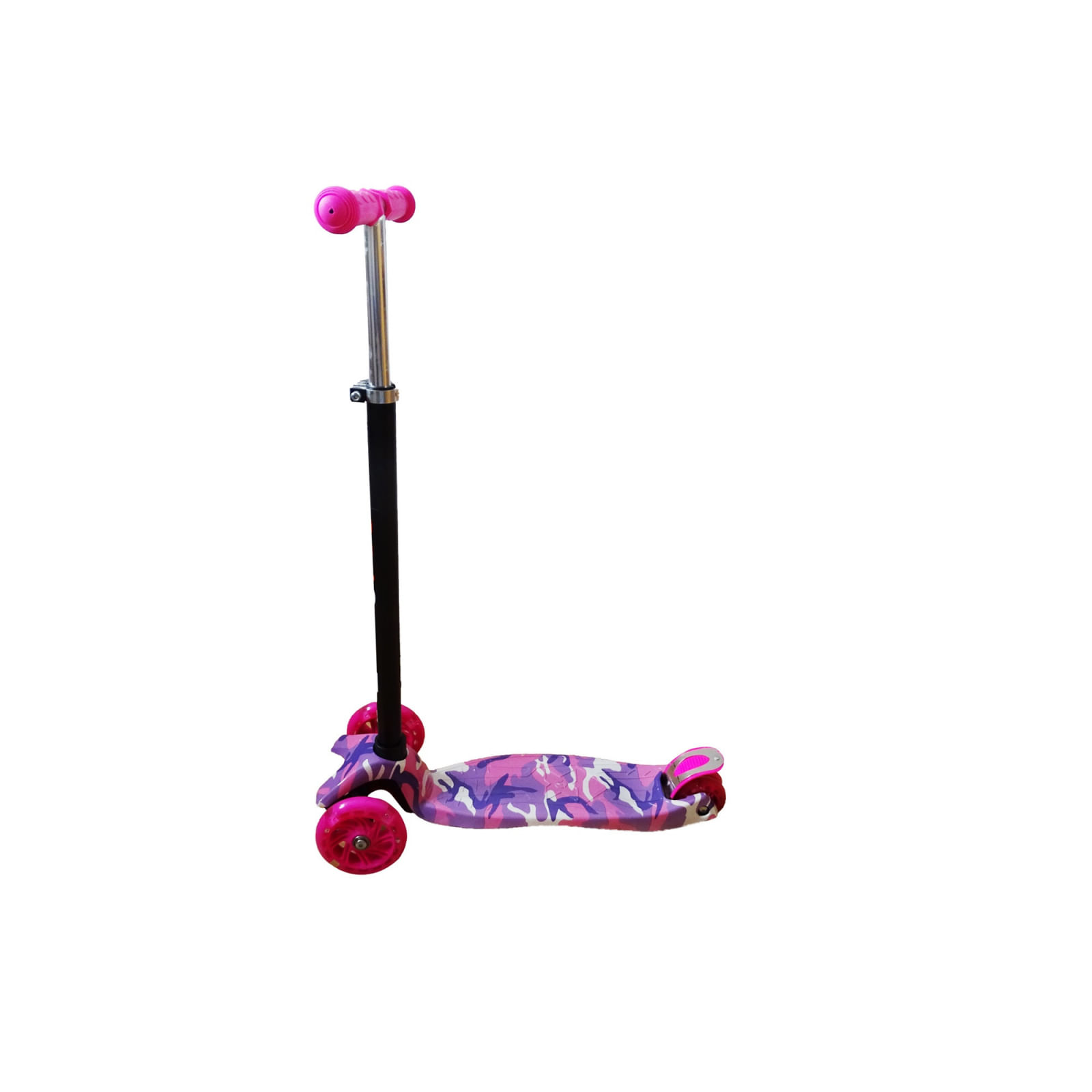 Trotineta „Scooter” pentru copii cu roti luminoase, roz - 1 | YEO