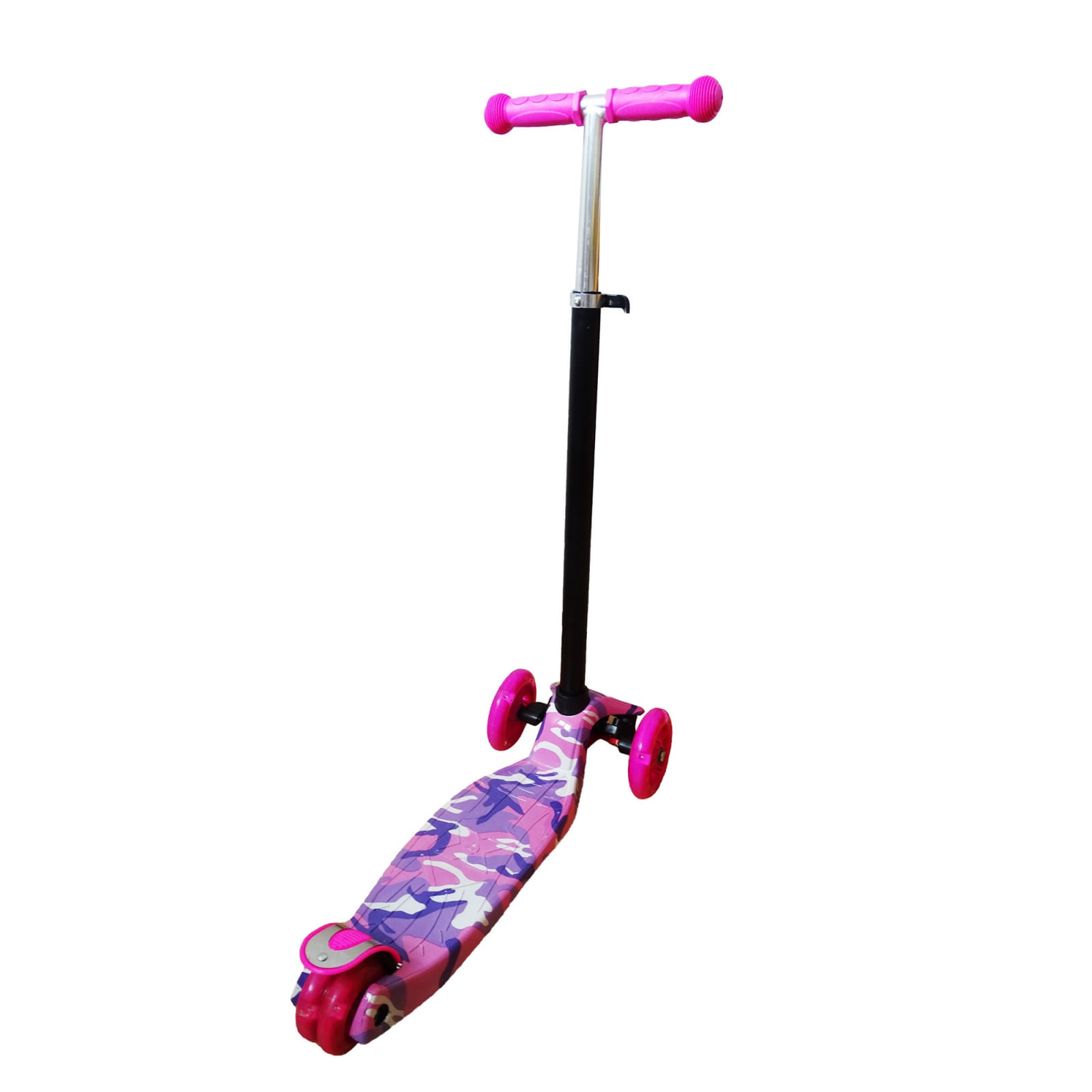 Trotineta „Scooter” pentru copii cu roti luminoase, roz - 3 | YEO