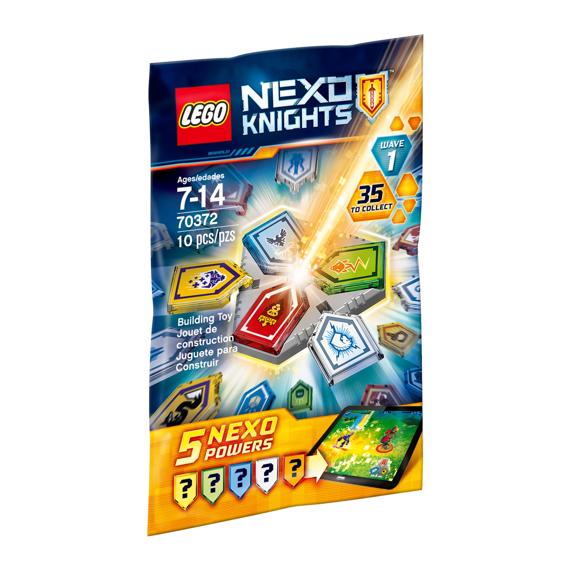 LEGO NEXO KNIGHTS, Combo Nexo Powers seria 1 70372, 7-14 ani