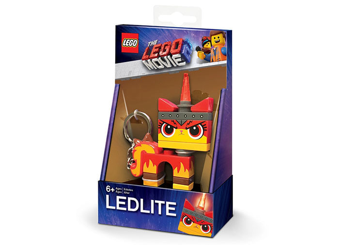 Breloc cu lanterna LEGO movie 2 Angry Kitty, LGL-KE147