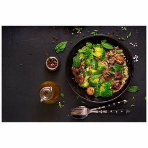 aparat de tocat legume pentru salata boeuf Tapet autoadeziv Premium, textura canvas, Salata legume, pentru Restaurant, 130 x 87 cm