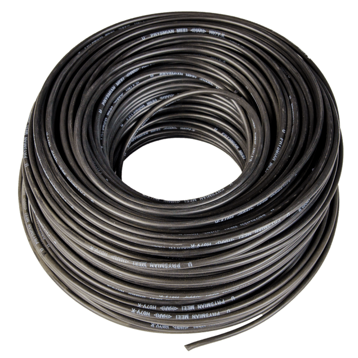 Cablu ignifug, colac 100 m, 3 x 2.5 mm, negru