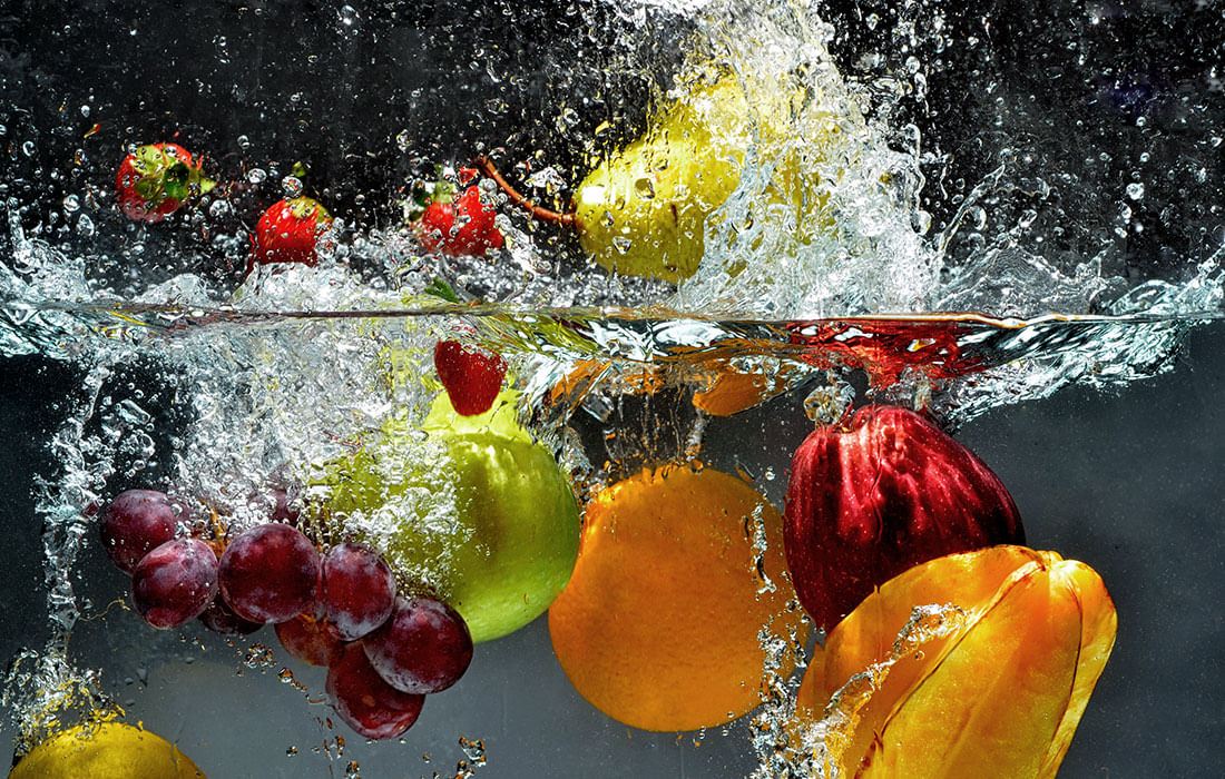 Autocolant, Fructe in apa, 220 x 135 cm