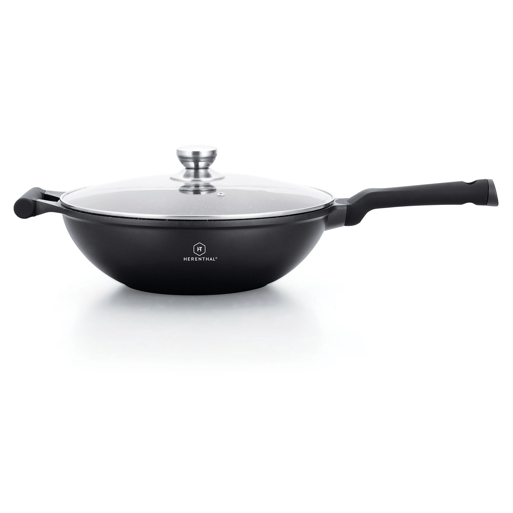 Tigaie wok cu capac Herenthal, inductie, 3.7 l, 28 cm
