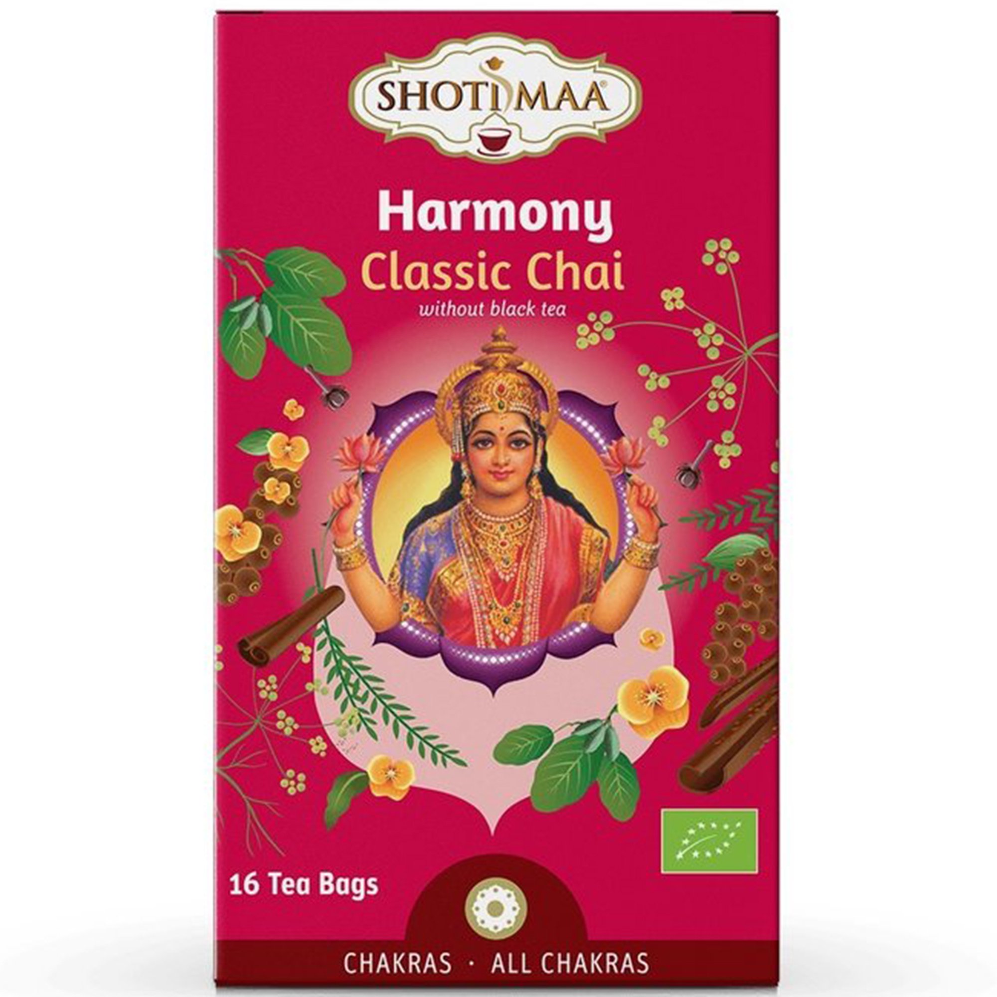 Ceai Shotimaa, chakras harmony chai clasic bio, 16 plicuri