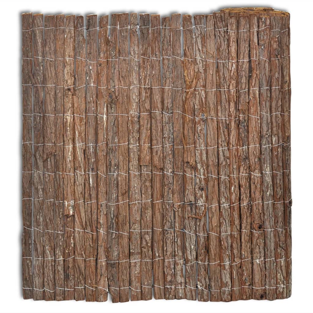 Gard din scoarta de copac, 400x170 cm