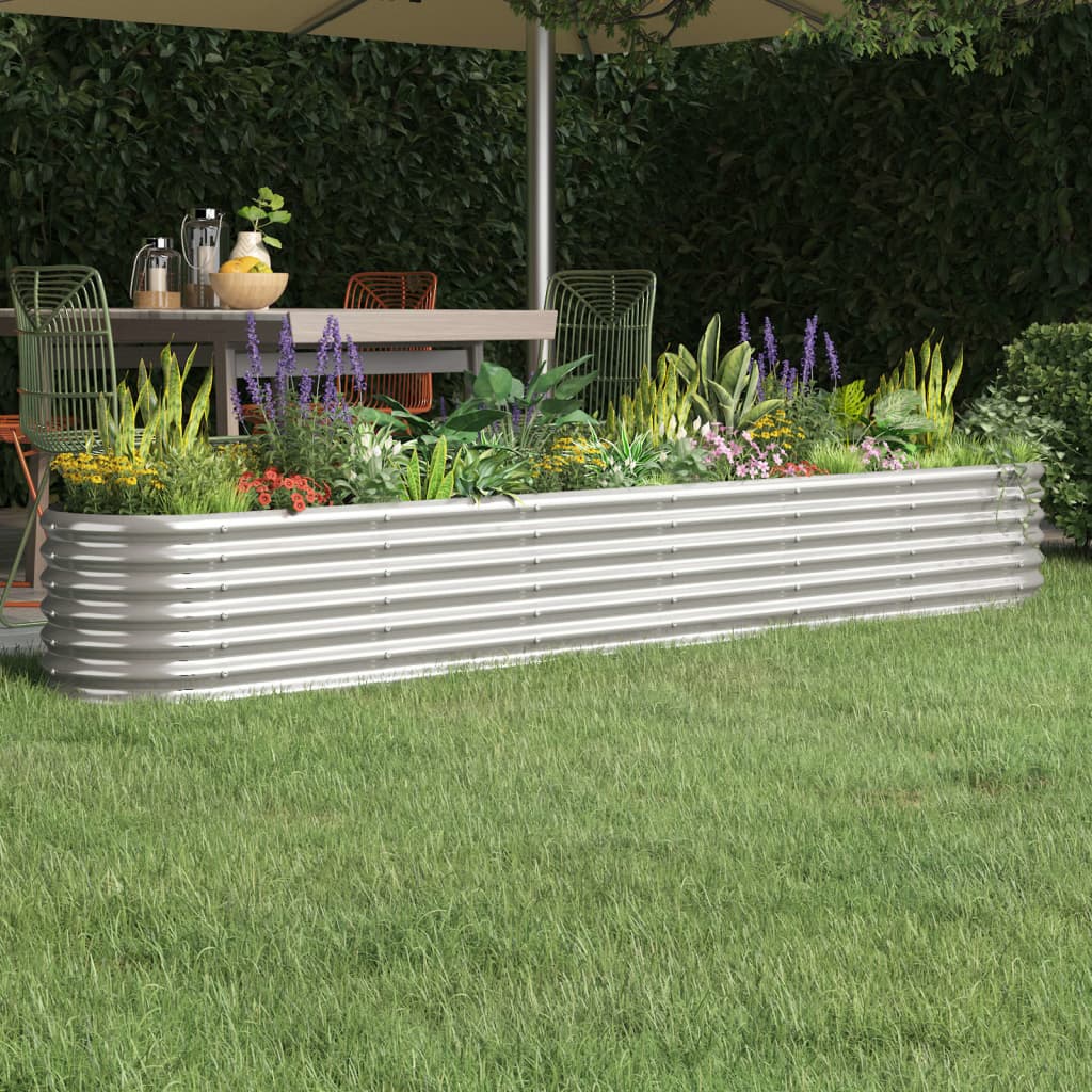 Jardiniera gradina, otel vopsit electrostatic, 260 x 40 x 36 cm — imaginea 3