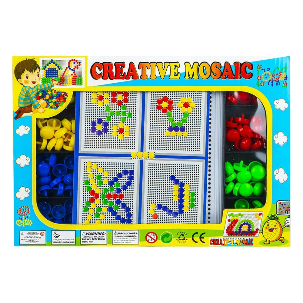 Joc creativ mozaic, 4 culori