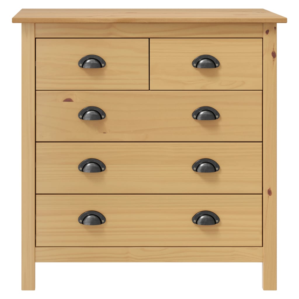 Servanta Hill, 79 x 40 x 80 cm, lemn masiv de pin — imaginea 2