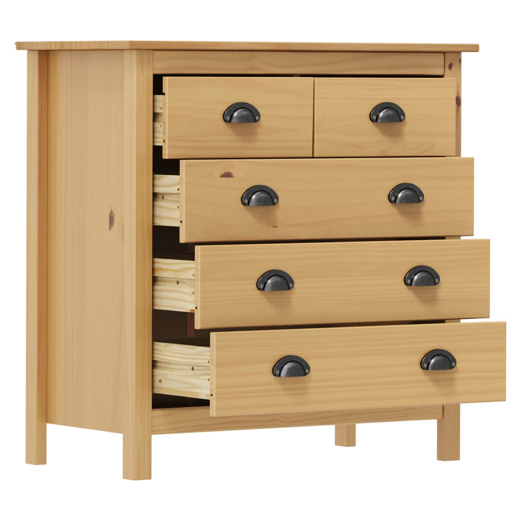 Servanta Hill, 79 x 40 x 80 cm, lemn masiv de pin — imaginea 4