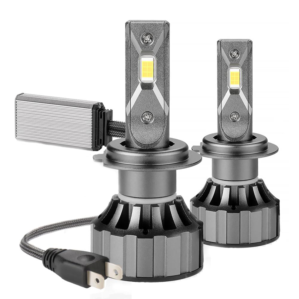 Set 2 becuri LED H7, Lumina ALBA, 8000k, Canbus, Ventilatie Automata, Fara Erori