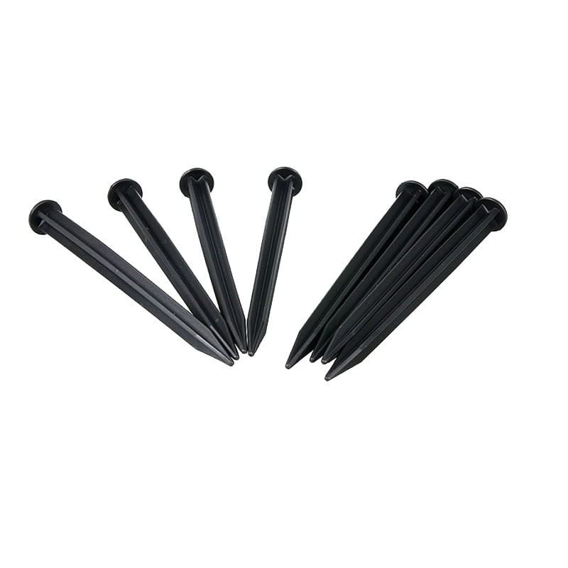 Cuie plastic pentru fixare separator gazon, lungime 20 cm, negri