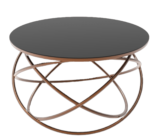 Masuta cafea galaxy black glass ArteLemn 75 x 75 cm — imaginea 2
