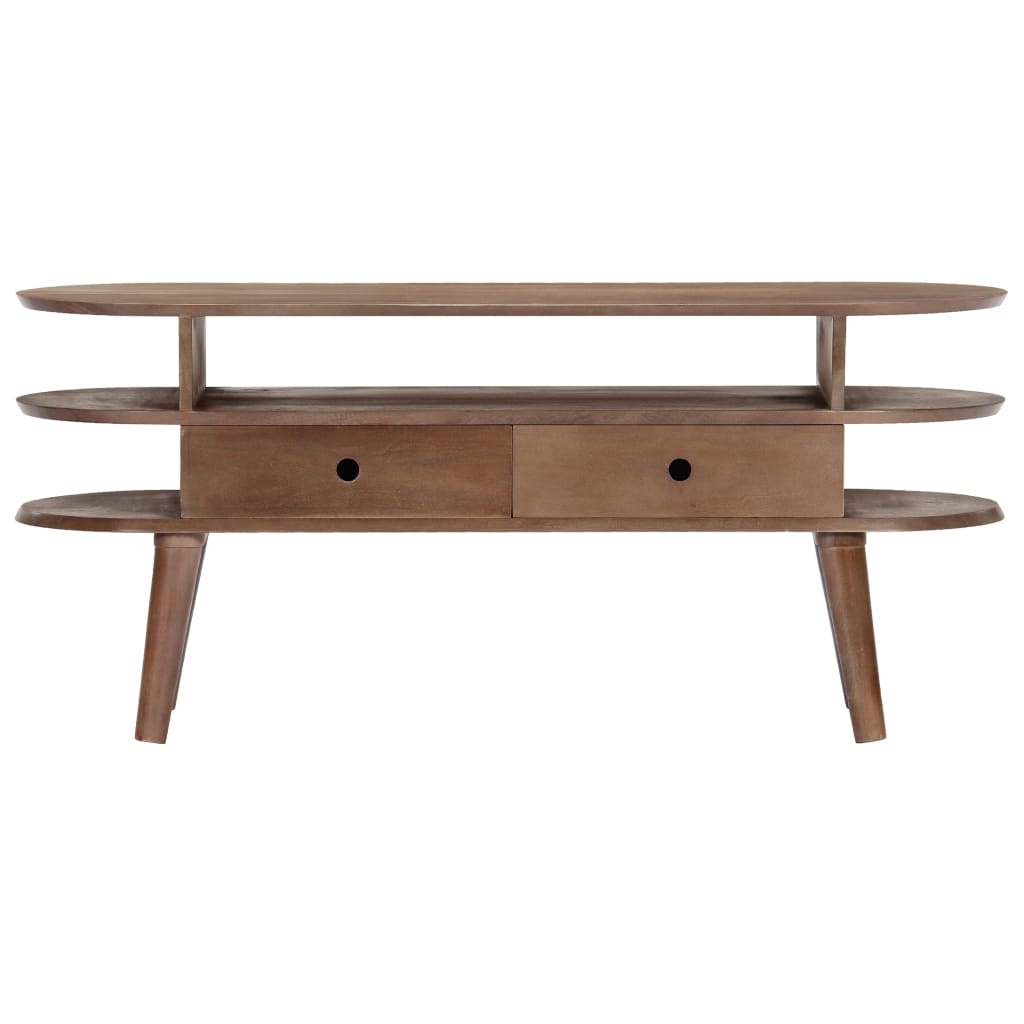 Comoda TV, 110 x 35 x 50 cm, lemn masiv de acacia — imaginea 3