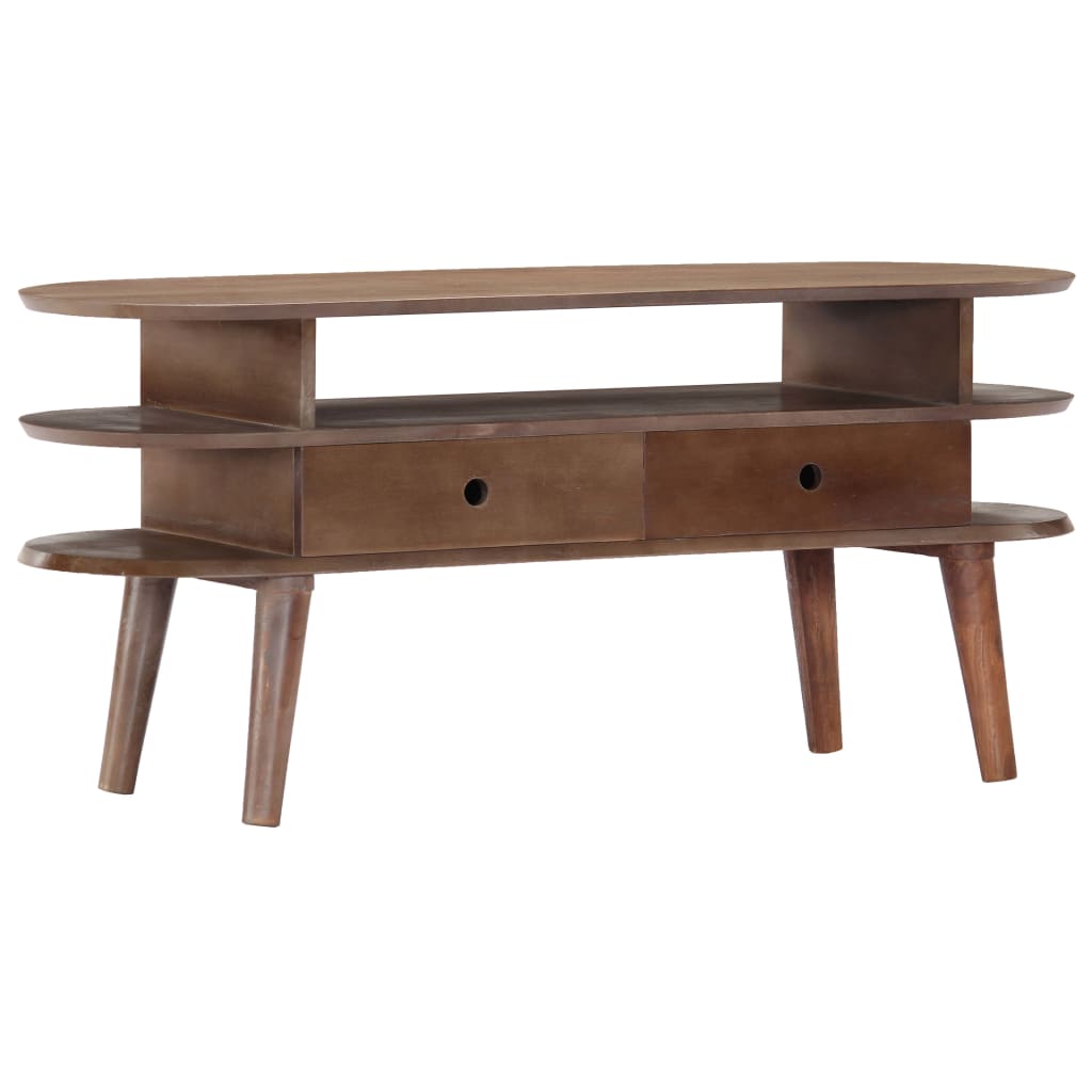 Comoda TV, 110 x 35 x 50 cm, lemn masiv de acacia — imaginea 4