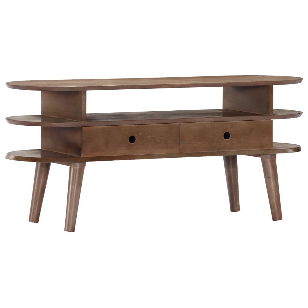 Comoda TV, 110 x 35 x 50 cm, lemn masiv de acacia — imaginea 5