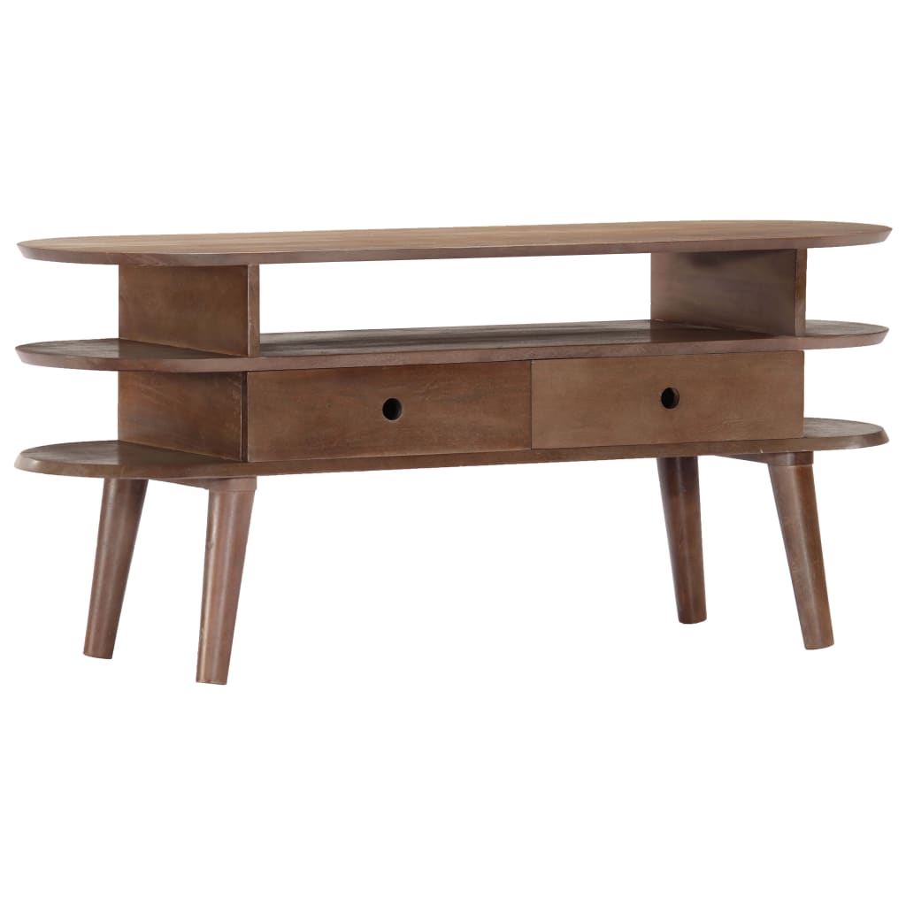 Comoda TV, 110 x 35 x 50 cm, lemn masiv de acacia — imaginea 8