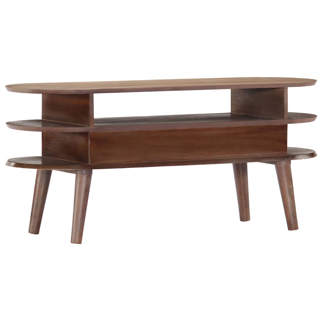 Comoda TV, 110 x 35 x 50 cm, lemn masiv de acacia — imaginea 9