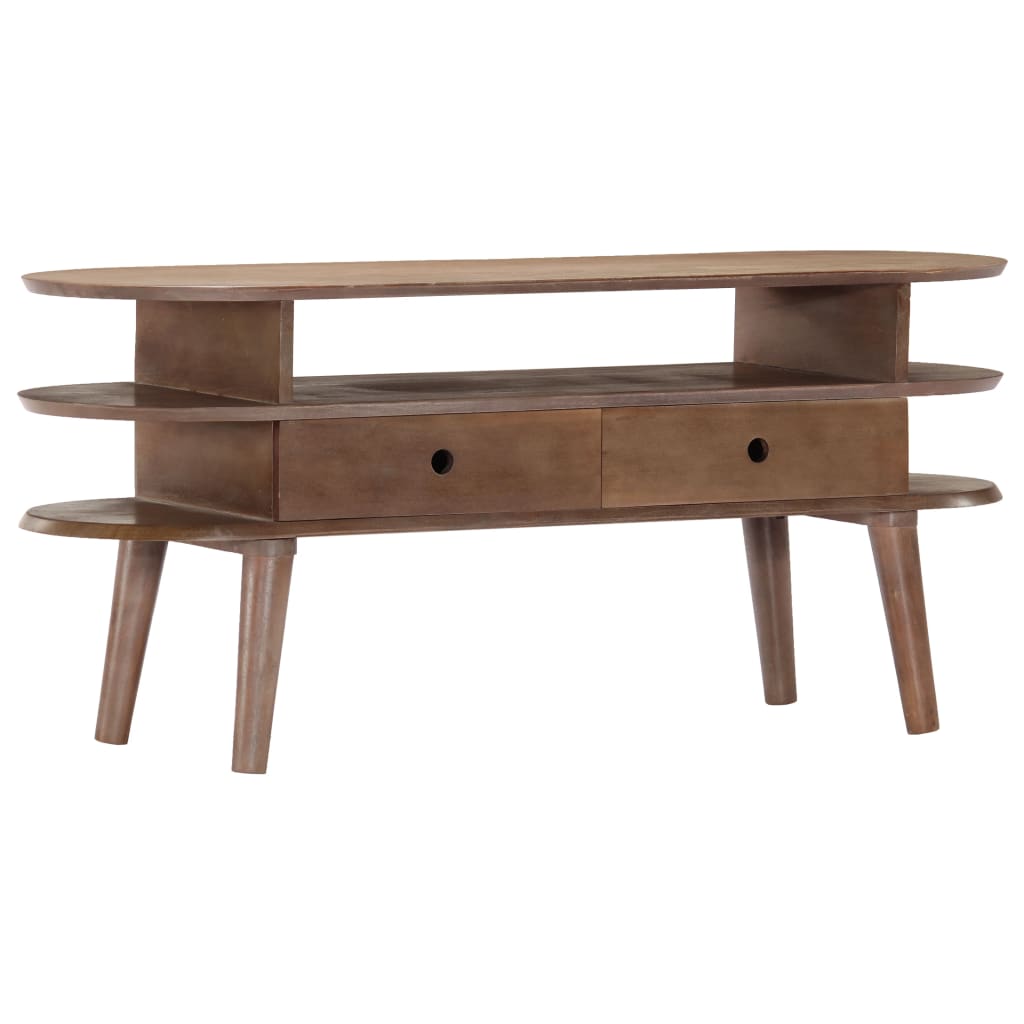 Comoda TV, 110 x 35 x 50 cm, lemn masiv de acacia — imaginea 10